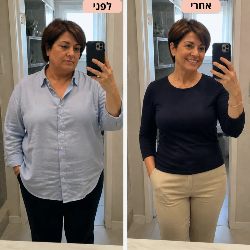 "אין ספק שהצלחתי להתמיד בתהליך והגעתי לתוצאות בזכות המדבקה הזאת."